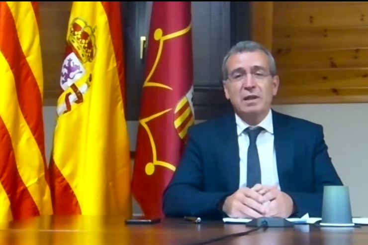 El secretari general per al Repte Demogràfic del govern espanyol, Francés X. Boya, durant la cloenda de la jornada.